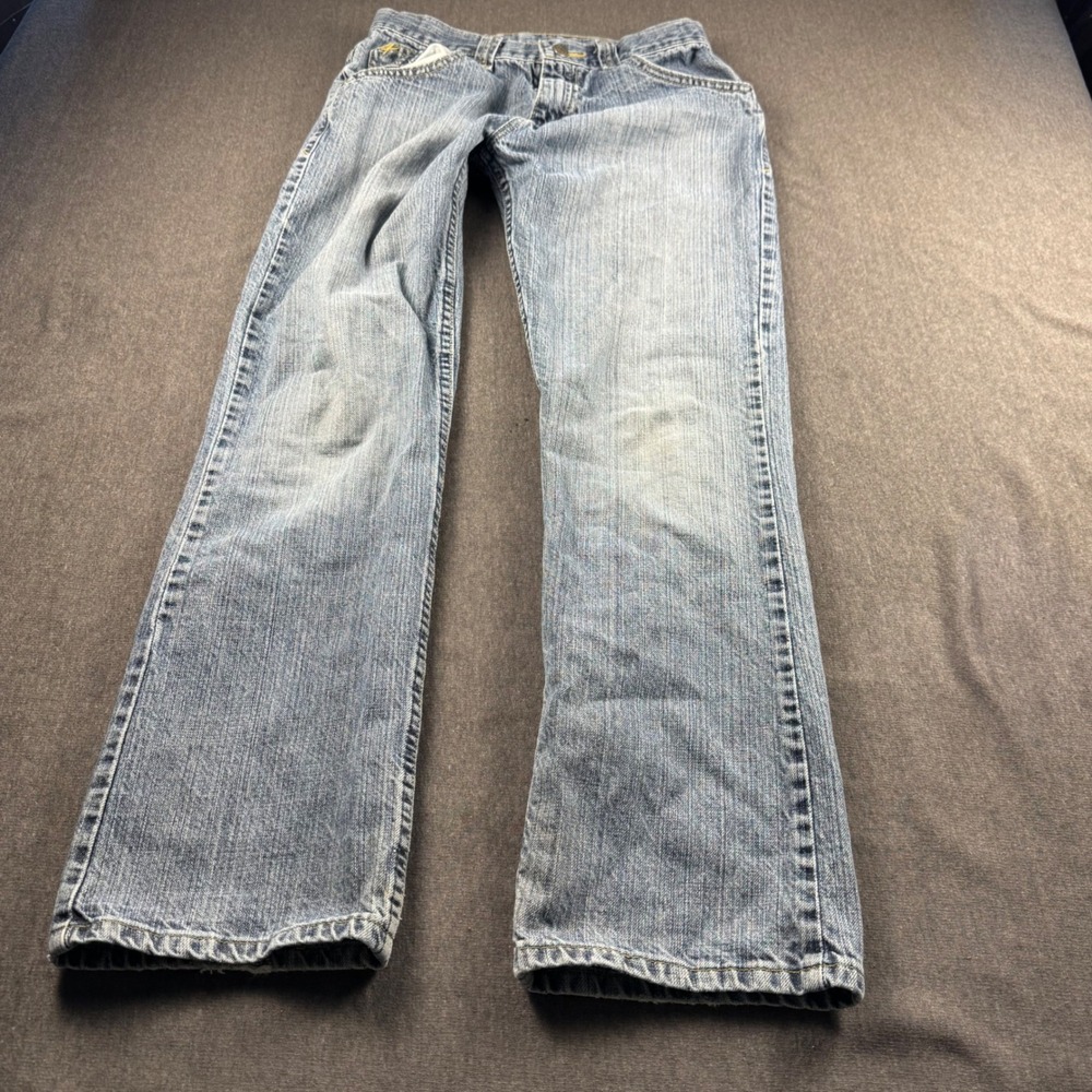 Wrangler Boys Blue Regular Fit Straight Leg Jeans Size 16 Regular 5SCBWDT - Picture 3 of 8